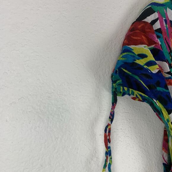 Lauren Ralph Lauren Dress Womens Large Swim Coverup Tropical Beach Pool Travel L - Picture 4 of 9